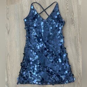 Midnight Blue Sparkle Dress - Perfect for Eras Tour - Size M, Cider Brand - NWT!